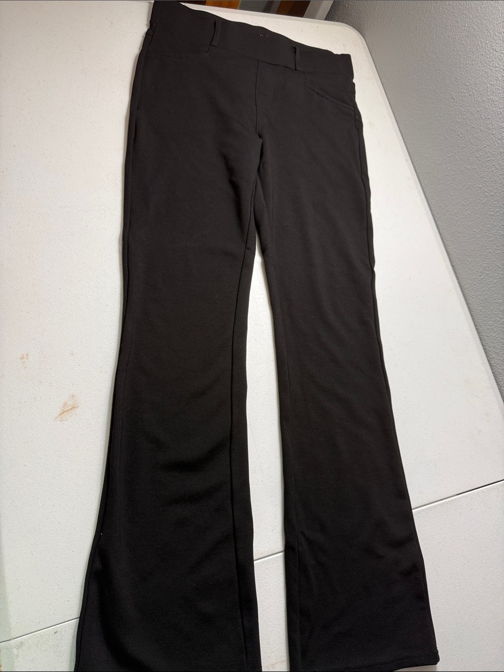 Kay Unger Black Bootcut Ponte Pants